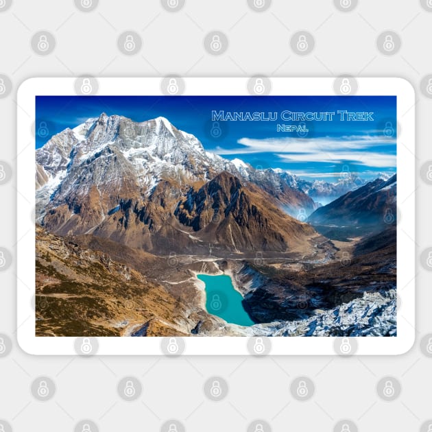 Birendra Lake on the Manaslu Circuit Trek Sticker by geoffshoults